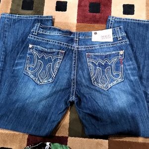 Mens MEK Denim Jeans 38/32 Style= OSAKA Bootcut Button Fly